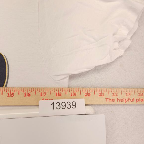 Modelo Short Sleeve Crew Neck Graphic T Shirt Mens Size Medium M White - Picture 6 of 9